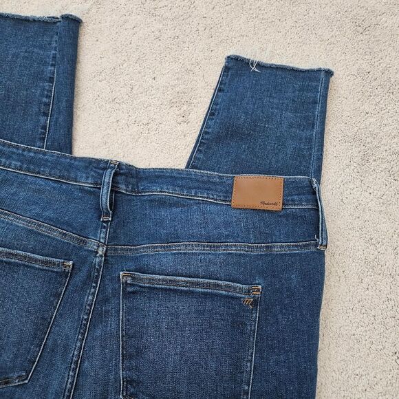 NWOT Madewell Button Fly 9" Mid-Rise Skinny Medium Wash Denim Jeans Women's 37 - Picture 4 of 9